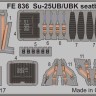 Eduard FE836 Su-25UB/UBK seatbelts STEEL 1/48