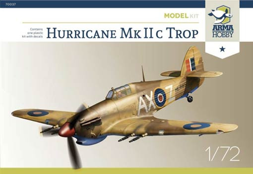 Arma Hobby 70037 Hurricane Mk IIc Trop Model Kit (2x camo) 1/72