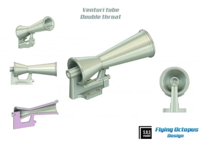 Sbs Model 72077 Venturi tube - double throat (9 pcs.) 1/72