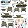 Star Decals 35-C1048 U.S. M4A3E8 Easy Eight. 6th Armored Division M4A3E8 HVSS Sherman 1/35