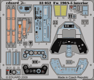 Eduard 33052 Fw 190A-5 interior S.A. 1/32 HAS