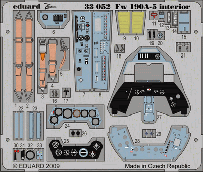 Eduard 33052 Fw 190A-5 interior S.A. 1/32 HAS