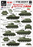 Star Decals STAR35941 Hungarian Uprising 1956 #2. Soviet T-34-85, SU-76M, JSU-152K, JS-3M Stalin, PT-76 m/1951 1/35