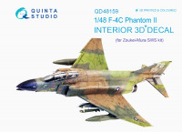 Quinta studio QD48159 F-4С (для модели ZM SWS) 3D Декаль интерьера кабины 1/48
