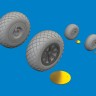 Eduard 6481134 BRASSIN P-40N wheels diamond tread (EDU) 1/48