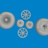 Eduard 6481134 BRASSIN P-40N wheels diamond tread (EDU) 1/48