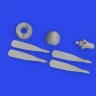 Eduard 672362 BRASSIN P-51D Hamilton Standard prop.uncuffed 1/72