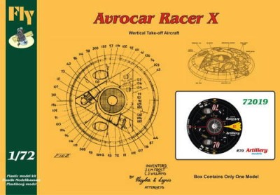 Fly model 72019 Avrocar Racer X Artillery 1:72 1/72