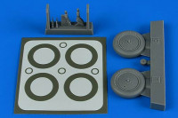 Aires 4797 I-16 wheels & paint masks (ICM) 1/48