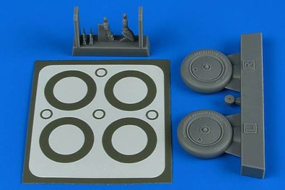 Aires 4797 I-16 wheels &amp; paint masks (ICM) 1/48