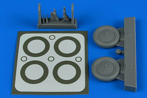 Aires 4797 I-16 wheels & paint masks (ICM) 1/48