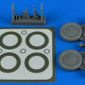 Aires 4797 I-16 wheels & paint masks (ICM) 1/48
