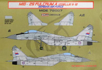 Kora Model MDE72007 MiG-29 Fulcrum 9-12 Serbian service декали декали 1/72
