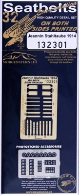 HGW 132301 Seatbelts Jeannin Stahltaube 1914 (2 sided) 1/32