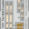 Eduard FE1211 Fw 190D-9 seatbelts STEEL (EDU) 1/48