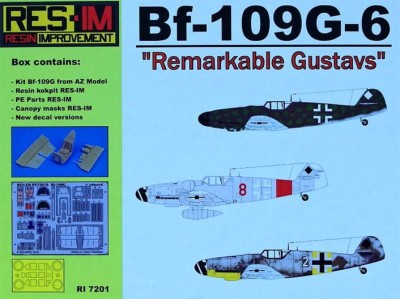 RES-IM RESIM-7201 1/72 Bf-109G-6 &amp; detail sets (Remarkable Gustavs)