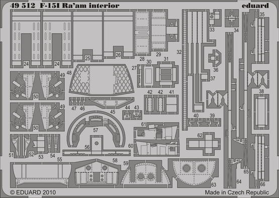 Eduard 49512 F-15I Ra'aM interior S.A.