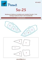 Peewit M144051 Canopy mask Sukhois SU-25 (ZVE) 1/144