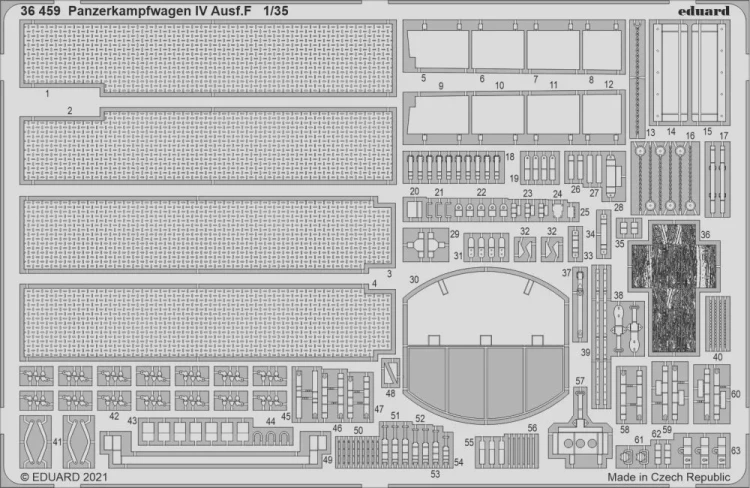Eduard 36459 SET Panzerkampfwagen IV Ausf.F (TAM) 1/35