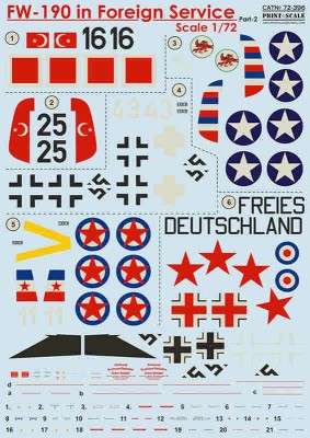 Print Scale 72-396 FW-190 in Foreign Service Part 2 1/72