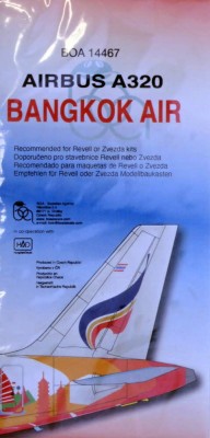 BOA Decals 14467 Airbus A320 Bankgkok Air (REV/ZVE) 1/144