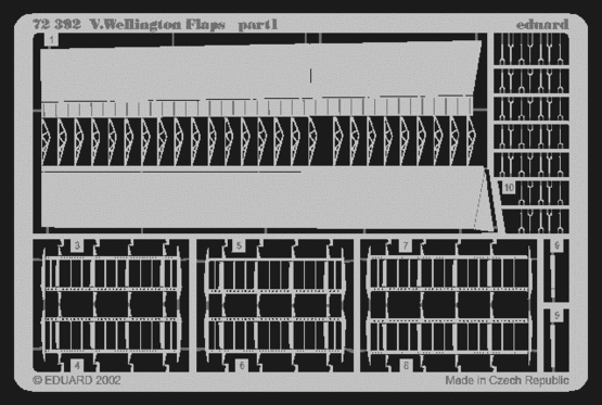 Eduard 72392 Wellington flaps MPM