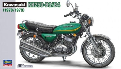 Hasegawa 21508 Мотоцикл Kawasaki KH250-B3, B4 (1978, 1979) 1/12