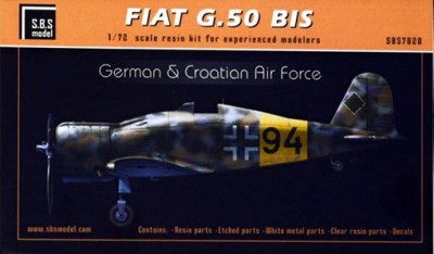 Sbs Model 7020 Fiat G.50 Bis German&amp;Croatian AF (resin kit) 1/72