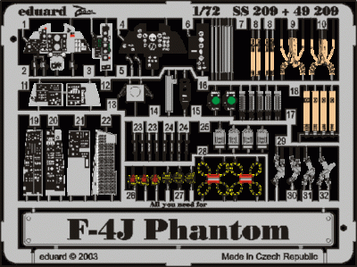 Eduard 73209 F-4J HAS