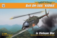 Miniwing Plastic MINI366 Bell OH-58A KIOWA / in Vietnam War 1 kit boxed, 2 decal versions, canopy mask, PE Parts 1/144