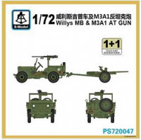 S-Model PS720047 Willys MB with 37MM AT GUN 1/72