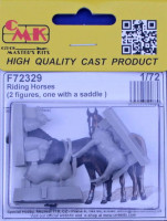 CMK F72329 Riding Horses (2 fig., one with a saddle) 1/72