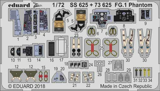 Eduard SS625 FG.1 Phantom 1/72