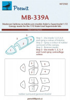 Peewit M72302 Canopy mask MB-339A (ITAL/SUPERMODEL) 1/72