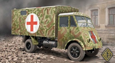 Ace Model 72524 Медицинский фургон на базе 3,5т грузовика AHN 1/72
