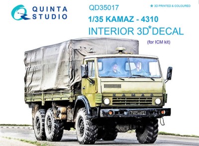 Quinta studio QD35017 КАМАЗ 4310 (для модели ICM) 1/35