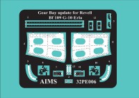 Aims AIMS32PE06 Messerschmitt Bf-109G-6/Bf-109G-10 Erla Gear bay update set (designed to be used with Revell kits) 1/32