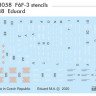 Eduard D48058 Decals 1/48 F6F-3 stencils (EDU)