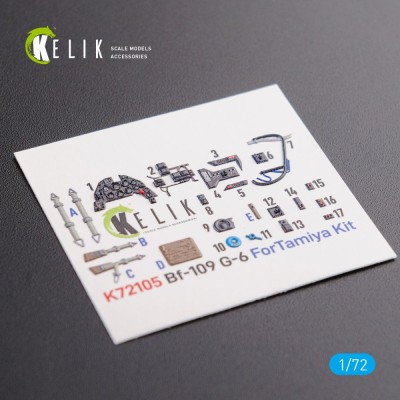 Reskit K72105 BF109 G-6 Interior 3D (TAM) 1/72