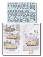 Echelon FD D356136 Generic LSSAH Turret Numbers for Medium Panzers - Kursk 1943 1/35