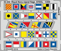 Eduard 53232 SET 1/200 Royal Navy signal flags STEEL