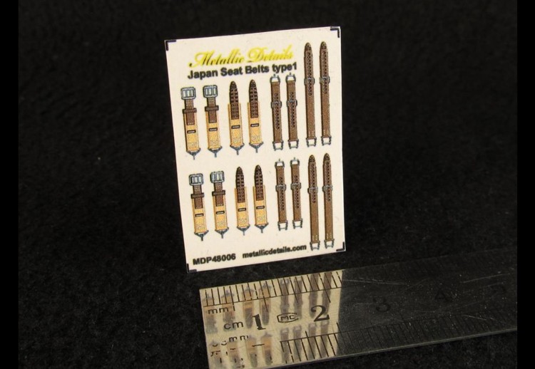 Metallic Details MDP48006 Japan seat belts WWII type 1 1/48