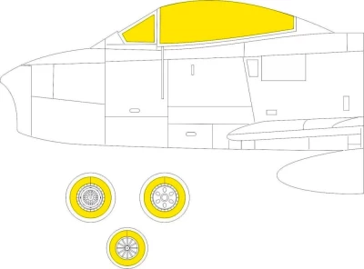 Eduard EX887 Mask F-86F-40 (AIRF) 1/48