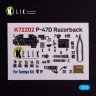 Reskit K72202 P-47D Razorback - interior 3D (TAM) 1/72