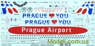 BOA Decals 14475 Airbus A320 Holidays CSA 1/144