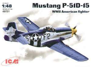 ICM 48151 Мустанг P-51 Д-15, американский истребитель ІІ Мировой войны 1/48