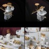 Mk1 Design MD-20008 USS Iowa BB-61 DX PACK Full Wooden Deck / 23 Large sized Brass Photo Etched Part / 1 Pre-painted Photo Etched Part / 272 Brass Metal Parts / 35 Resin Parts / 50Cm Chain 1/200
