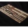 Mk1 Design MD-20008 USS Iowa BB-61 DX PACK Full Wooden Deck / 23 Large sized Brass Photo Etched Part / 1 Pre-painted Photo Etched Part / 272 Brass Metal Parts / 35 Resin Parts / 50Cm Chain 1/200