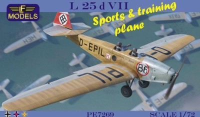 Lf Model P7269 L 25d VII Sports &amp; training plane (4x camo) 1/72