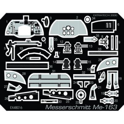 Extratexh EXTE48016 Set Me-163B 1:48